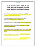 NUTR 280 EXAM 2 WITH COMPLETE 300 QUESTIONS AND CORRECT DETAILED SOLUTIONS JUST RELEASED THIS YEAR