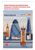 Solution Manual for International Financial Management&comma; 10th Edition By Cheol Eun&comma; Bruce Resnick and Tuugi Chuluun&comma; Chapter 1-21