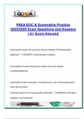 PAEA EOC & Summative Exam &ndash; 250&plus; Questions &vert; Physician Assistant &vert; Clinical Medicine &vert; Cardiology&comma; Endocrinology&comma; Infectious Disease