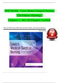 &OpenCurlyDoubleQuote;Test Bank for Lewis&rsquo;s Medical-Surgical Nursing&colon; Assessment & Management of Clinical Problems 12th Edition by Mariann M&period; Harding &ndash; Latest 2025&sol;2026 Update&rdquo;