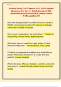 Hunters Safety Quiz 2 Newest 2025&sol; 2026 Complete  Questions And Correct Detailed Answers With  Rationales &vert;Already Graded A&plus;&vert;&vert;Already Graded  A&plus;&vert;&vert;Newest Exam&excl;&excl;&excl; 