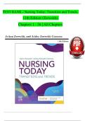 &OpenCurlyDoubleQuote;Test Bank for Nursing Today&colon; Transition and Trends 11th Edition by JoAnn Zerwekh & Ashley Zerwekh Garneau &ndash; Latest 2025&sol;2026 Update