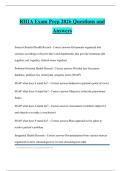 RHIA Exam Prep 2026 Questions and Answers