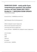 DANB RHS EXAM - study guide Exam comprehensive questions and verified answers ACTUAL EXAM 2025 TEST&excl;&excl; Graded A&plus; &vert; 2025&vert;2026 EXAM UPDATE