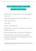 WGU Pathophysiology Exam 2026 Questions and Answers