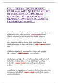 FINAL&comma; TERM 1 UNITEK NEWEST EXAM 2025 WITH MULTIPLE CHOICE OF QUESTIONS AND DETAILED SOLVED SOLUTIONS ALREADY GRADED A&plus; AND 100&percnt; GUARANTEE PASS &lpar;BRAND NEW&excl;&excl;&excl;&excl;&excl;&excl;&rpar;