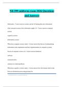 NR 599 midterm exam 2026 Questions and Answers