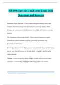 NR 599 study set - mid term Exam 2026 Questions and Answers