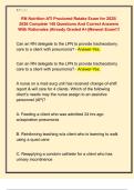 RN Nutrition ATI Proctored Retake Exam for 2025&sol;  2026 Complete 140 Questions And Correct Answers  With Rationales &vert;Already Graded A&plus;&vert;&vert;Newest Exam&excl;&excl;&excl;
