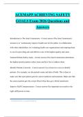 ACEMAPP ACHIEVING SAFETY GOALS Exam 2026 Questions and Answers