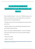 ACEMAPP BLOODBORNE PATHOGENS Exam 2026 Questions and Answers