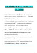 ACEMAPP OSHA Exam 2026 Questions and Answers