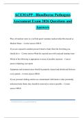 ACEMAPP - Bloodborne Pathogens Assessment Exam 2026 Questions and Answers