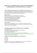 RVTI Level 1 Certification Exam 2025&sol;2026 &vert; Verified Questions with Correct Answers &vert; Graded A&plus;