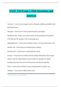 EXSC 224 Exam 1 2026 Questions and Answers