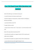 Exsc 224 Final Exam 2026 Questions and Answers