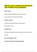 Mha 707 Exam Combined Set Questions with Verified Solutions