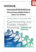 Community and Public Health Nursing&colon; Evidence for Practice&comma; 4th Edition TEST BANK by DeMarco&comma; Walsh&comma; Verified Chapters 1 - 25&comma; Complete Newest Version