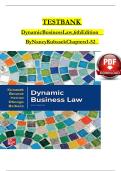 Test Bank For Dynamic Business Law&comma; 6th Edition By Nancy Kubasek
