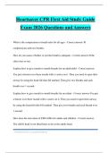 Heartsaver Bundled Tests 2026 Questions and Answers