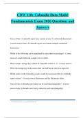 CDW 110v Caboodle Data Model Fundamentals Exam 2026 Questions and Answers