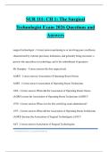 SUR 111&colon; CH 1&colon; The Surgical Technologist Exam 2026 Questions and Answers