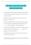 CHAPTER 1 Surg Tech Exam 2026 Questions and Answers
