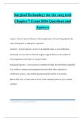 Surgical Technology for the surg tech Chapter 7 Exam 2026 Questions and Answers