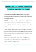 Chapter One&colon; The Surgical Technologist Exam 2026 Questions and Answers
