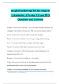 surgical technology for the surgical technologist - Chapter 1 Exam 2026 Questions and Answers