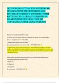 2025 NUR 245 ACTUAL EXAM TESTBANK  2025&sol;2026 WITH 330 QUESTIONS AND  DETAILED CORRECT ANSWERS &vert; WITH  RATIONALES &vert; ALREADY GRADED A&plus; &vert;  GUARANTEED SUCCESS &vert; NUR 245  TESTBANK LATEST EXAM VERSION