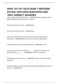 APHY 101 IVY TECH EXAM 1 MIDTERM ACTUAL 2025&sol;2026 QUESTIONS AND 100&percnt; CORRECT ANSWERS