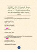 NUR209 &sol; NUR 209 Exam 3&colon; &lpar;Latest 2025 &sol; 2026 Update&rpar; Medical-Surgical Nursing II &vert; Comprehensive Questions and Verified Answers &vert; 100&percnt; Correct - Fortis    