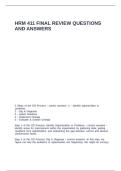 HRM 411 FINAL REVIEW QUESTIONS AND ANSWERS&period;