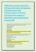 USMLE Step 1 practice exam &lpar;Form 102&rpar; Exam With Actual 120 Questions & Verified Answers&comma;Plus Rationales&sol;Expert Verified For Guaranteed Pass Graded A&plus;&sol; 2025&sol;2026 &sol;Latest Update&sol;Instant Download Pdf