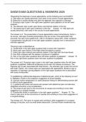 SAEM EXAM QUESTIONS & ANSWERS 2025 