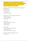 FUNDAMENTALS&colon; PATIENT CARE EXAM 2 TEST REVIEW &lpar;NR226&rpar; QUESTIONS AND ANSWERS NEWEST DOWNLOADED 2025&sol;2026 A COMPLETE SOLUTION ALL ANSWERS 100&percnt; ACCURATE BEST RATED A&plus; FOR SUCCESS