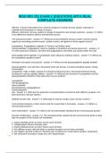 BIOL 251 EXAM 2 ASSESSMENT WITH LATEST UPDATED COMPLETE SOLUTIONS&period;