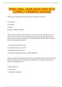 NR602 FINAL EXAM QUESTIONS WITH CORRECT ANSWERS 2025&sol;2026
