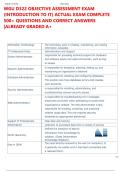 WGU D322 OBJECTIVE ASSESSMENT EXAM  &lpar;INTRODUCTION TO IT&rpar; ACTUAL EXAM COMPLETE  500&plus; QUESTIONS AND CORRECT ANSWERS  &vert;ALREADY GRADED A&plus;