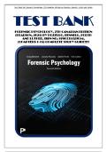 Test Bank for Forensic Psychology&comma; 7th Canadian Edition &lpar;Pearson&comma; 2025&rpar; by Pozzulo&comma; Bennell&comma; Forth and Luther&comma; Isbn no&semi; 9780135329054&comma; &lpar;Chapters 1-15&rpar; Complete Study Guide&excl;&excl;&excl;&excl;&excl;&excl;&excl;&excl;