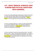 ATI - ADULT MEDICAL SURGICAL NGN  B BRAND NEW OFFICIAL QUESTIONS  WITH ANSWERS&period;