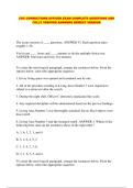 CDC CORRECTIONS OFFICER EXAM COMPLETE QUESTIONS AND FULLY VERIFIED ANSWERS NEWEST VERSION