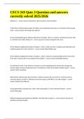 CECS 343 Quiz 3 Question and answers correctly solved 2025&sol;2026
