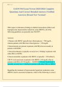 SAEM M4 Exam Newest 2025&sol;2026 Complete  Questions And Correct Detailed Answers &lpar;Verified  Answers&rpar; &vert;Brand New Version&excl;&excl;