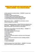 CORRECTIONS OFFICER &lpar;OHIO&rpar; EXAM QUESTIONS AND CORRECT ANSWERS &ndash; FULLY UPDATED VERSION
