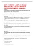 MGT 411 EXAM 1&comma; MGT 411 EXAM 1 STUDY GUIDE QUESTIONS WITH CORRECT ANSWERS 2025