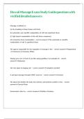 Hawaii Massage Exam Study Guide questions with precise detailed answers 