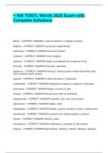 500 TOEFL Words 2025 Exam with Complete Solutions&period;