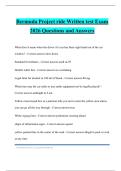 Bermuda Project ride Written test Exam 2026 Questions and Answers